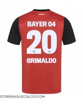 Bayer Leverkusen Alejandro Grimaldo #20 Maglia Gara Casa Repliche 2024-25